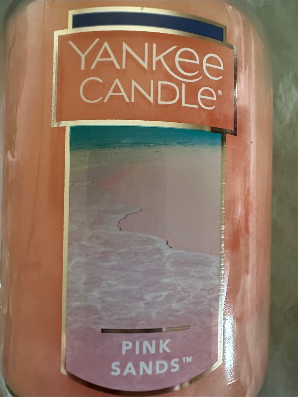 Yankee Candle Pink Sands Candle 22 oz - Picture 2 of 4